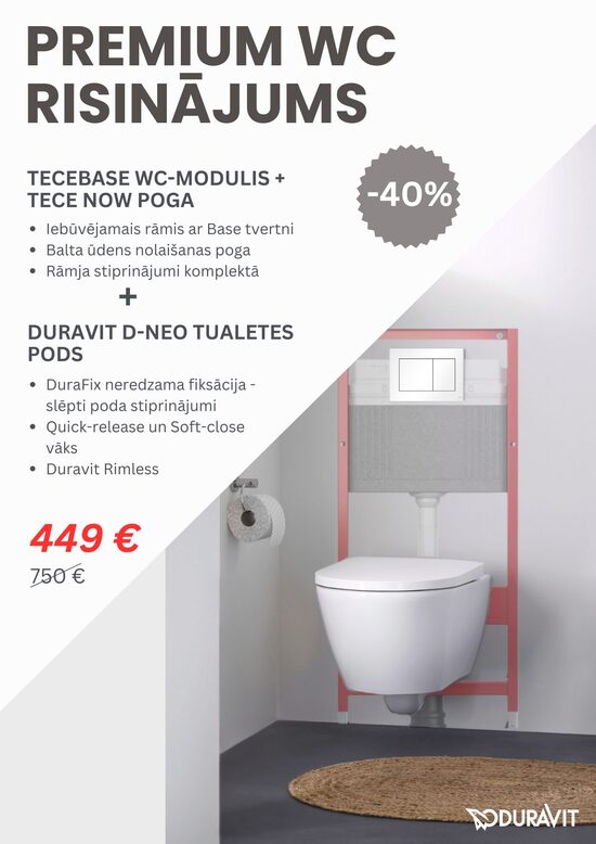 TECE + Duravit Komplekts